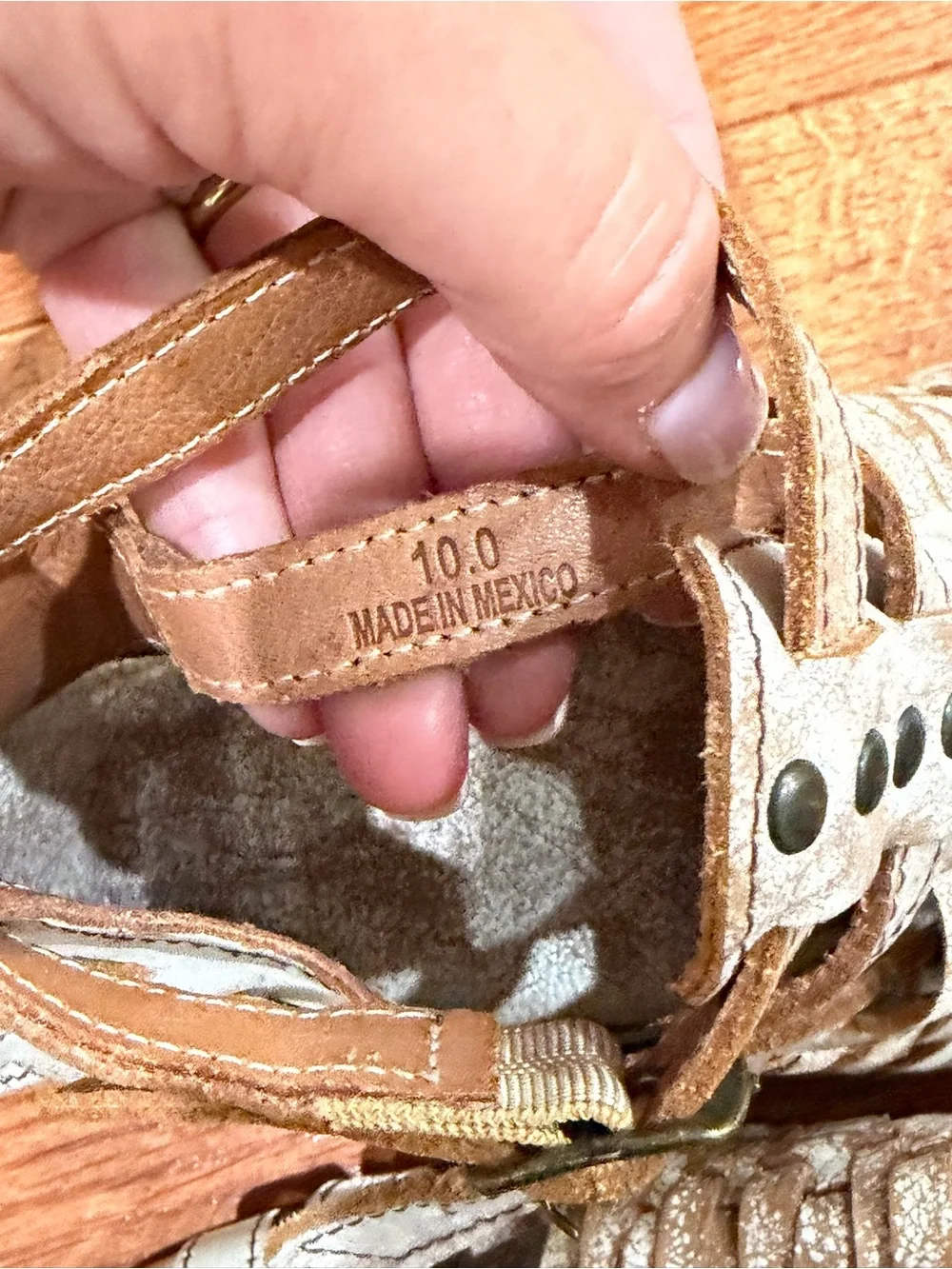 Bed Stu woven leather